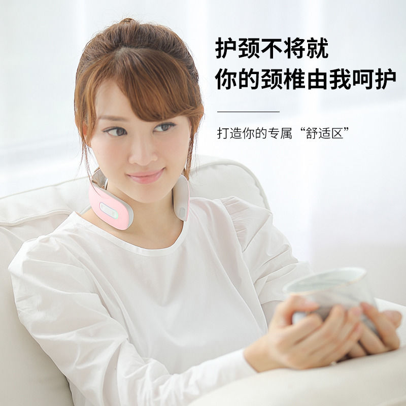 2021 스마트 미니 휴대용 전기 무선 넥 마사지기 스마트 넥 마사지기